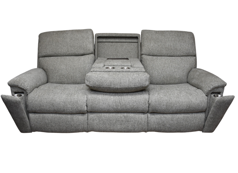 Asher Power Headrest Lumbar Reclining Console Loveseat